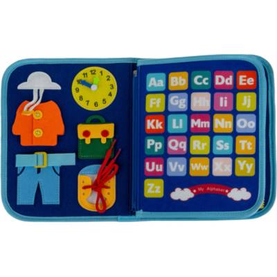Kruzzel 26881 Montessori senzorická kniha modrá – Hledejceny.cz