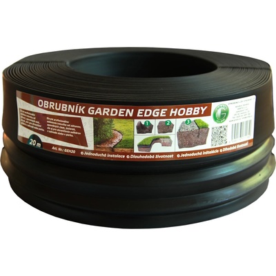 Grate Garden Edge Hobby Obrubník 20 m černý 1 ks
