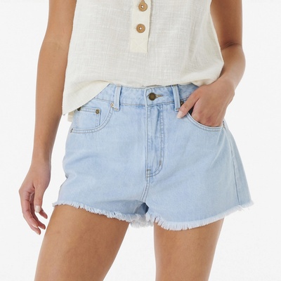 Rip Curl šortky AMY HIGH WAIST SHORT Light Blue