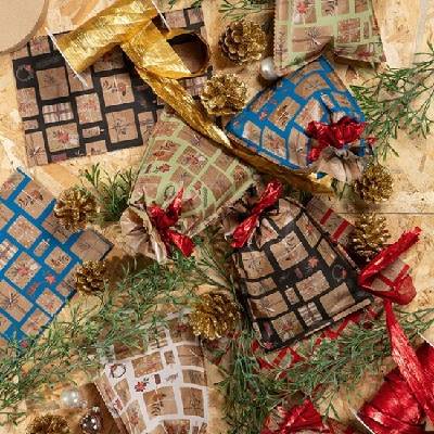 PNP Plast Vánoční dárkový sáček PE - Cadeau - 16 x 25 cm - 50 ks