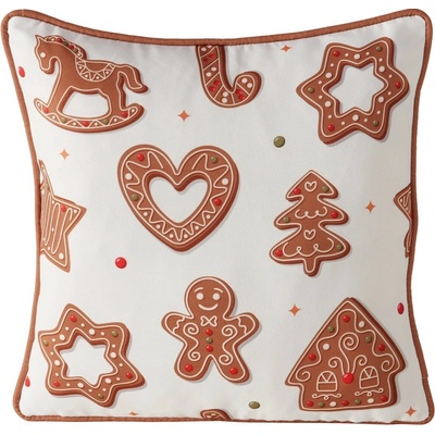 Boltze Vankúš Ginger hnedo-biela 45x45x10