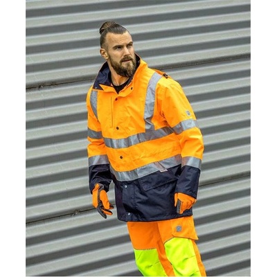 Ardon 4in1 reflexná bunda oranžovo modrá H8912 oranžová