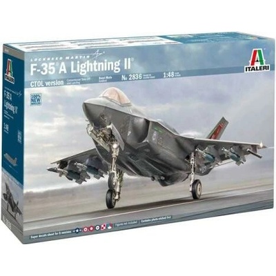 ITALERI Model Kit letadlo 2836 F 35A Lightning II Beast Mode 1:48