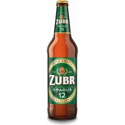 Zubr Gradus světlý ležák 12° 5,2% 0,5 l (sklo)