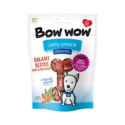 Mira Mar Bow Wow Salámová kolečka hovovězí a kolagenem 80 g