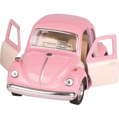 Goki Volkswagen Brouk klasik 1967 na zpětné natažení růžový