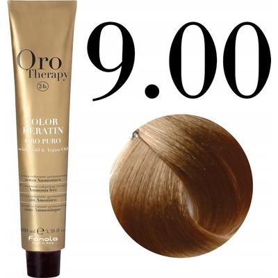 Fanola Oro Therapy 24K Color Keratin 9.00 Intense Very Light Blonde 100 ml