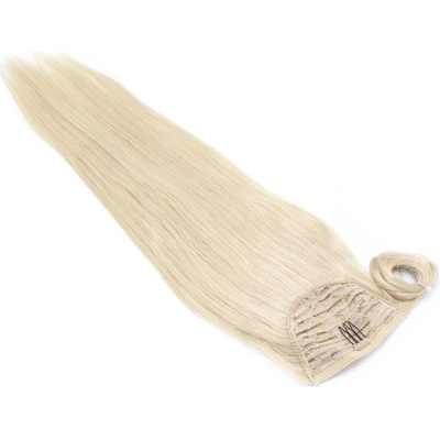 Clip in culík z pravých lidských vlasů rovný 60cm platina