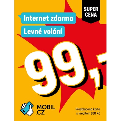MOBIL.CZ Předplacená SIM za výhodnou cenu