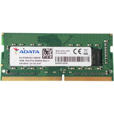 Adata DDR4 3200MHz 16GB CL22 AO1P32NCSV1-BEWS