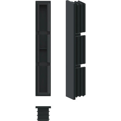 Krytka k hliníkové lamele 100x16mm Barva: Antracit