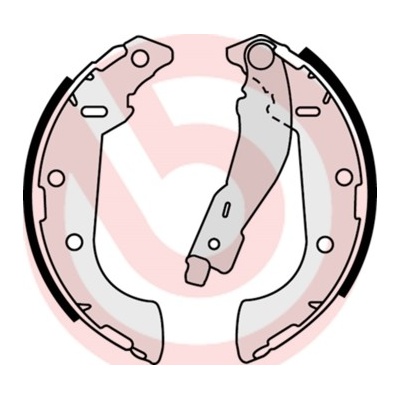 BREMBO Sada brzdových čeľustí S61521