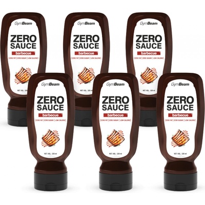 GymBeam ZERO OMÁČKA barbecue 6 x 320 ml