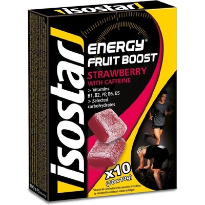 Isostar Želé fruit boost coffein marhuľa 10 x 10 g