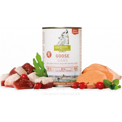 Isegrim Dog Adult Goose with Sweet Potato Rose Hip & Wild Herbs 800 g