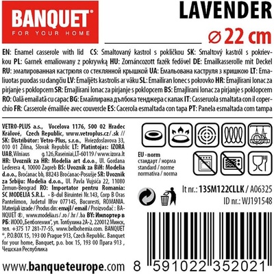Banquet Lavender 22 cm 2,9 l