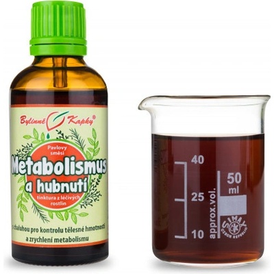 Bylinné kapky Metabolizmus a chudnutie bylinné kvapky tinktúra 50 ml