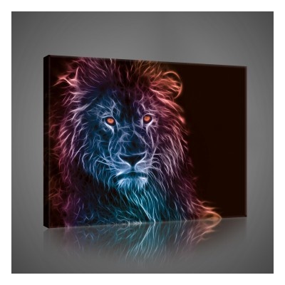 Obraz na plátne obdĺžník - OB1040 - Lev 80cm x 60cm - O6