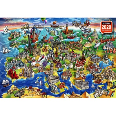 AnaTolian Evropský svět 1500 dílků