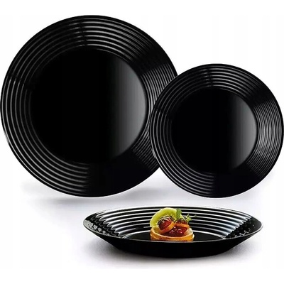 Luminarc Jedálenská súprava Haren Black 18 ks