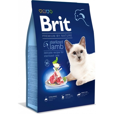 Brit Premium by Nature Cat Sterilized Lamb 8 kg