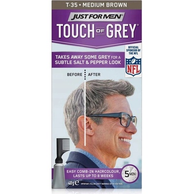 Just For Men Touch Of Grey Odbarvovač pro muže T35 Středně hnědá