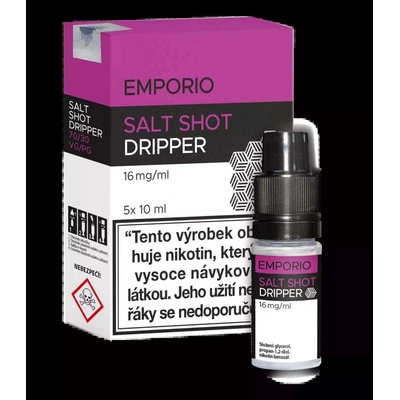 Imperia EMPORIO SALT SHOT DRIPPER PG30/VG70 20mg 5x10ml – Hledejceny.cz