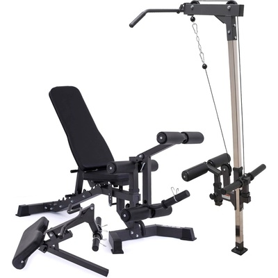 TRINFIT Bench L5 Pro s kopačem + bicepsovou opěrkou + kladkou