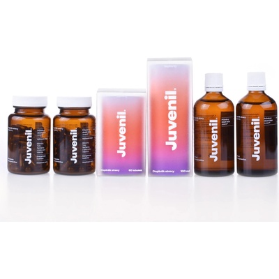 Juvenil 3 x 100 ml +3 x 60 tobolek Kapky + Tobolky imunita a regenerace