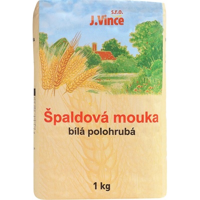 Vince Špaldová mouka bílá polohrubá 1 kg