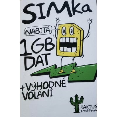 T-Mobile SIM karta KAKTUS 100 Kč + 2 GB - nejvýhodnější řešení pro Fotopasti, GPS lokátory, chytré hodinky