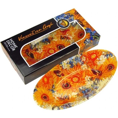 Homedesign MA4024 Miska sklo GOGH Slnečnice 30 cm