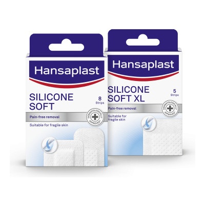Hansaplast SILICONE SOFT XL ULTRA SENSITIVE náplasť 5 ks