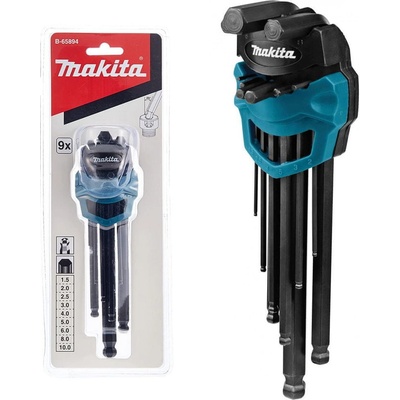 Makita Sada 9 ks imbusových kľúčov 1,5-10 mm B-65894