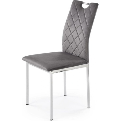 Halmar K578 sivá velvet 21 / chróm