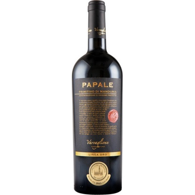 Varvaglione Papale Oro Primitivo di Manduria suché červené 2021 14,5% 0,75 l (holá láhev)