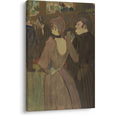 Obraz - Henri de Toulouse-Lautrec, La Goulue and Her Sister, reprodukcia, jednodielny 60x90 cm