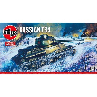 Airfix T34 střední tank Vintage 1:76
