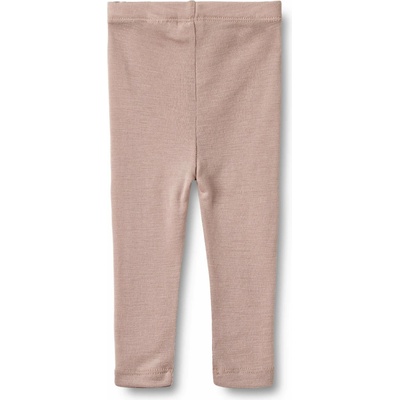 Agi WHEAT Detské merino legíny ružové dry rose