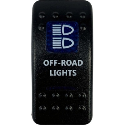 Kolískový spínač, Modrá LED dióda, Off-Road Lights