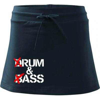 Drum & Bass Rum & Ass Športová sukne two in one Tmavomodrá takmer čierna