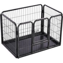 vidaXL Ohrádka pro psy ocelová 91,5 x 59 x 61 cm