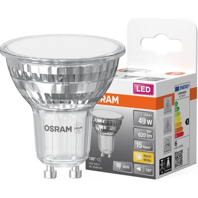 Osram LED žárovka PAR16, 120°, 6,9W, GU10, 2700K, 620lm