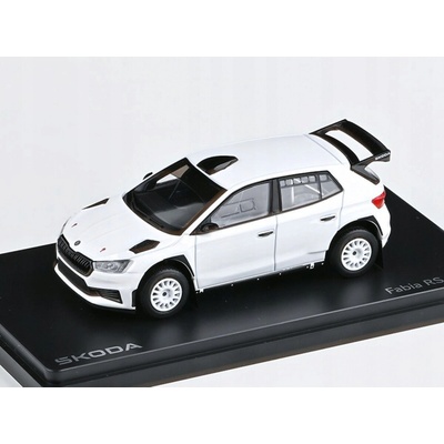 Abrex Škoda Fabia IV RS Rally2 (2022 Bílá šotolinová kola (2 1:43