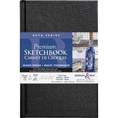 Clairefontaine Skicár Beta 14x21 6 cm 270gsm Tvrdá väzba
