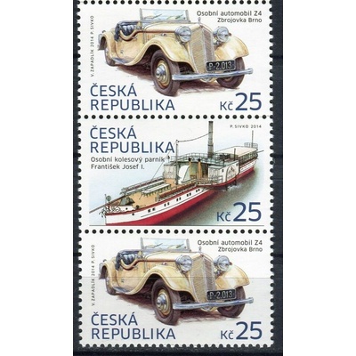 Česká pošta (2014) č. 810 - 811 ** - Česká republika - 3-bl - Historické dopravní prostředky