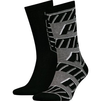 Puma ponožky Sock All Over Logo 2P Black – Hledejceny.cz