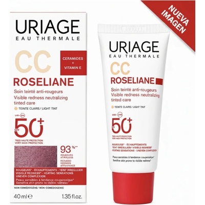 Uriage Roseliane CC Crème SPF50+ hydratační a ochranný krém 40 ml – Hledejceny.cz