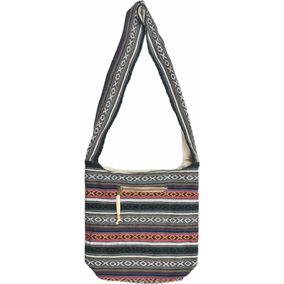 Sanu Babu Taška přes rameno "ghari proužky" zavírání na zip 37x37cm výška ucha 52cm 1K