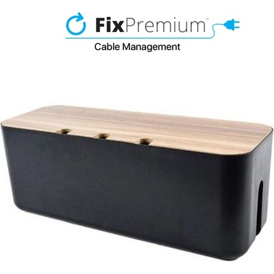 FixPremium - Organizér Kabelů - Cable Box, černá – Hledejceny.cz